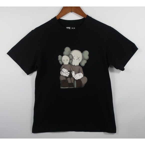 UT Uniqlo Kaws XX Elephants Cotton Exclusive Companion T Tee Shirt Black XXS - Picture 4 of 8